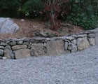 dry stack field stone wall